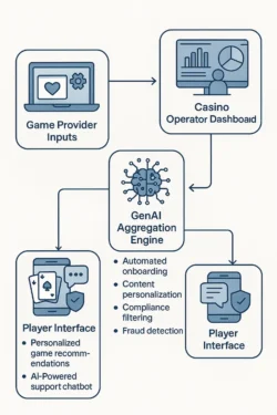 A flowchart illustrating the GenAI-powered aggregation system.